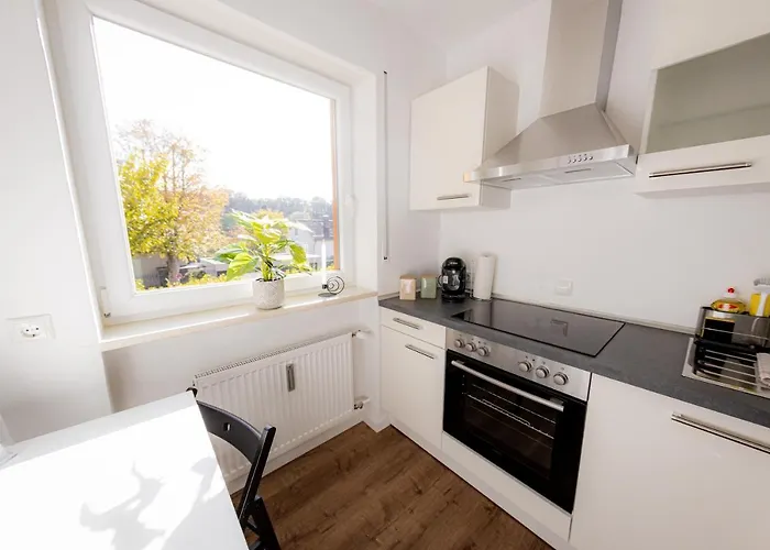 公寓 Come4stay - Seidenhof I Voll Ausgestattete Kueche I Balkon I Badezimmer 帕绍